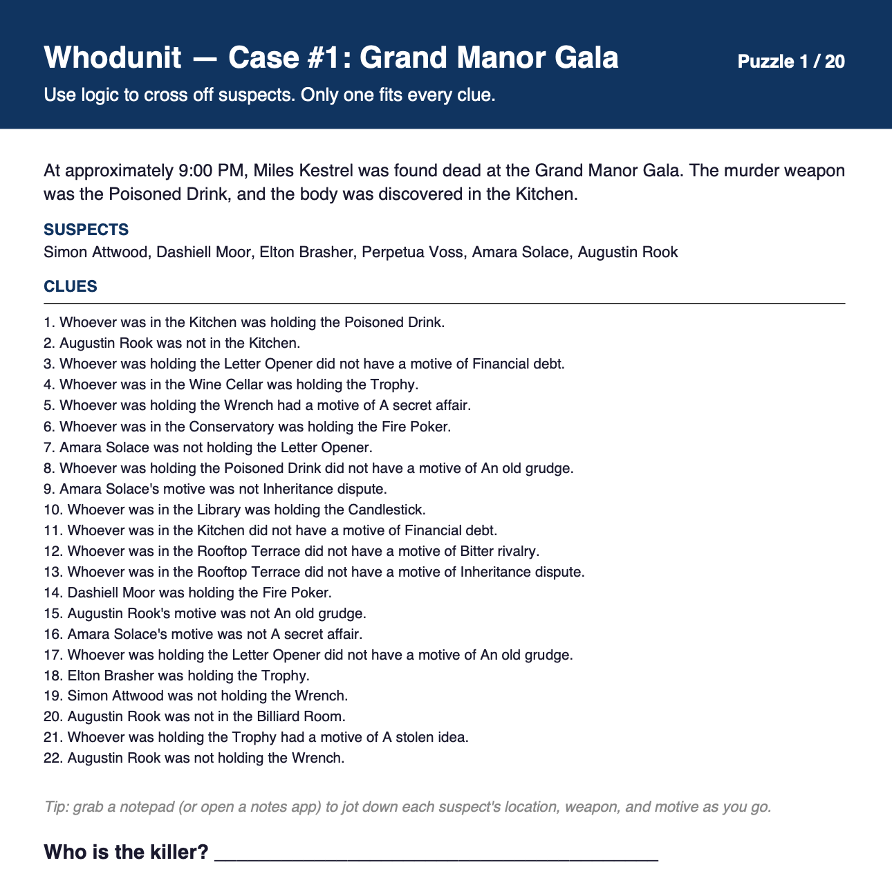 VIRAL MINDS (Volume 1) - 20 Whodunit Murder Mysteries