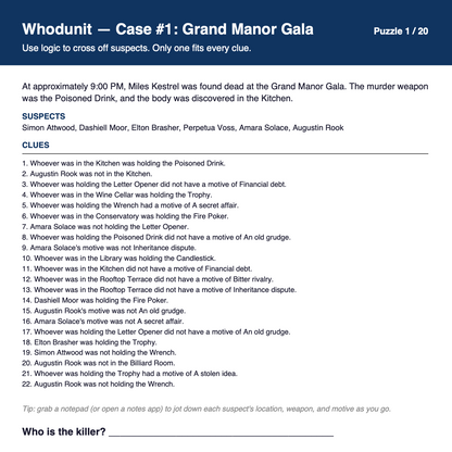 VIRAL MINDS (Volume 1) - 20 Whodunit Murder Mysteries